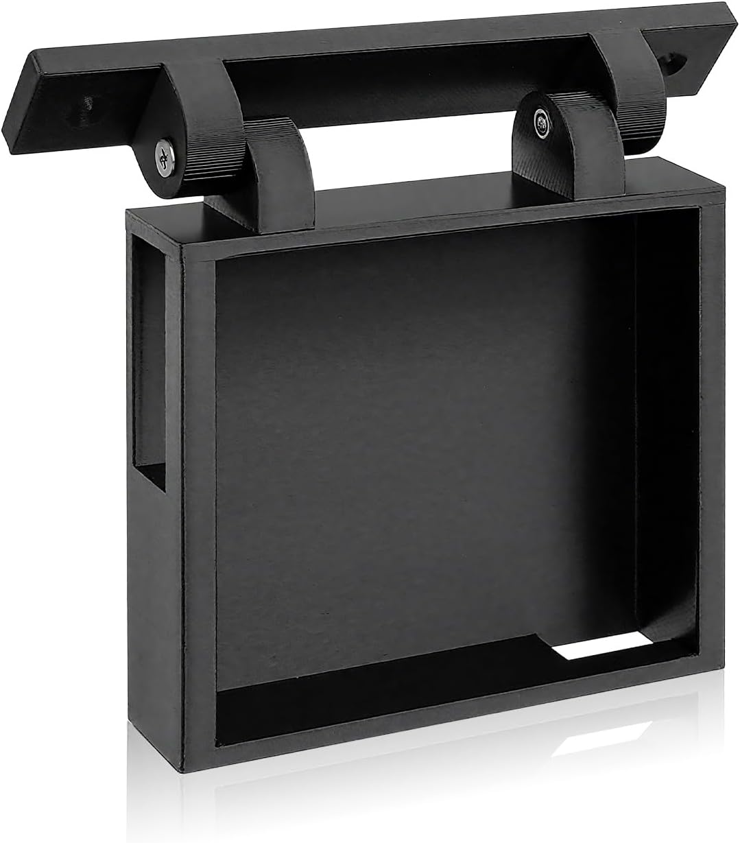 Under Dash Screen Mount Compatible with Holley EFI 3.5In Screen Sniper Terminator X, Hinged Vehicle Mounting Brackets, 180 Degree Adjustable