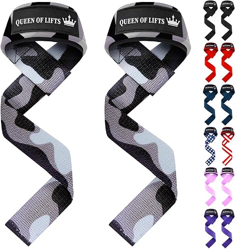 Miniatura 32 de TECEUM Correas de levantamiento para levantamiento de pesas, gimnasio, entrenamiento de fuerza, correas de muñeca con algodón acolchado de neopreno,