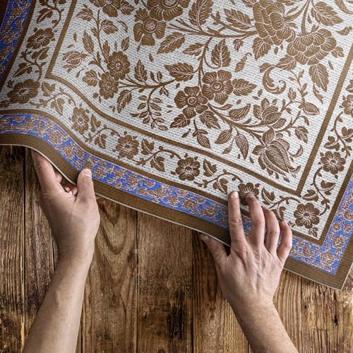 Tapis en vinyle extérieur 60x90 cm résistant décoloration rectangle PVC - 5