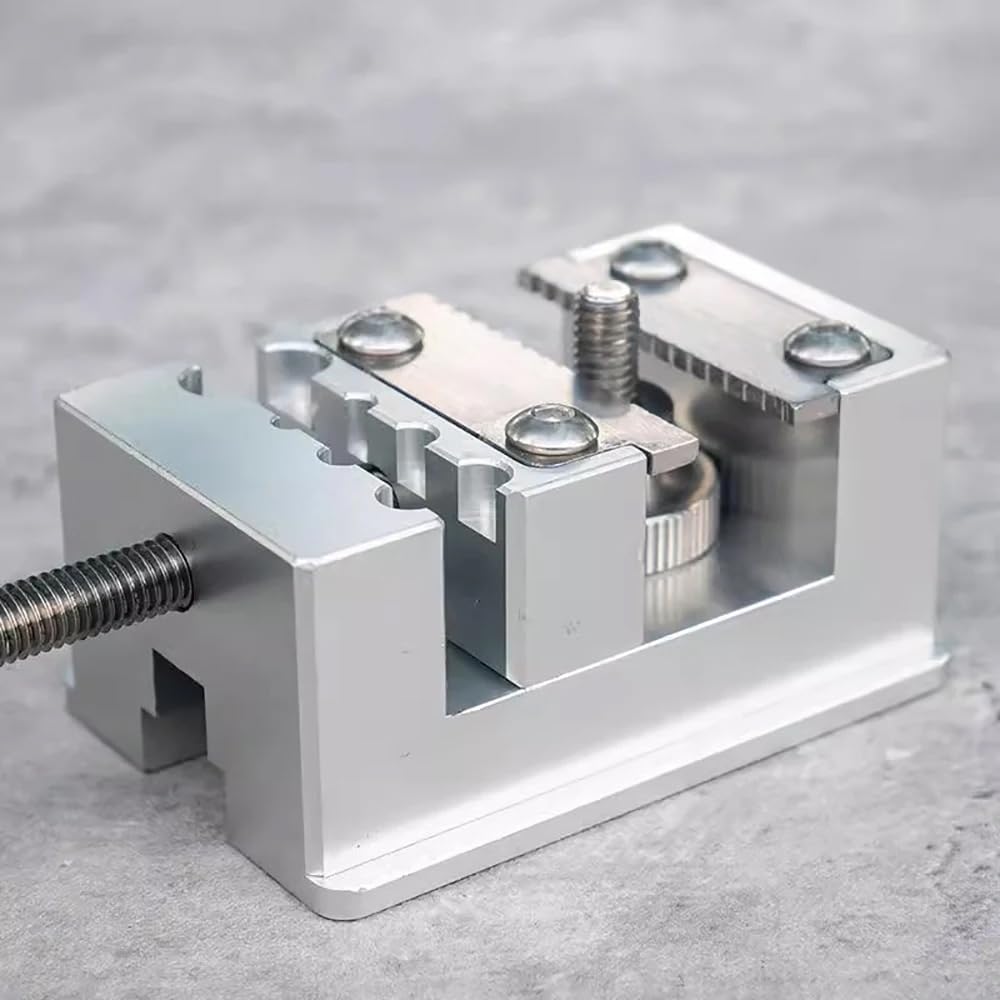 Tornillo de Banco Manual, Alicates de Aleación de Aluminio Abrazadera de Tubo Indicador Herramienta de Apriete de Pinzas para Relojes Herramienta de Reparación de Relojes