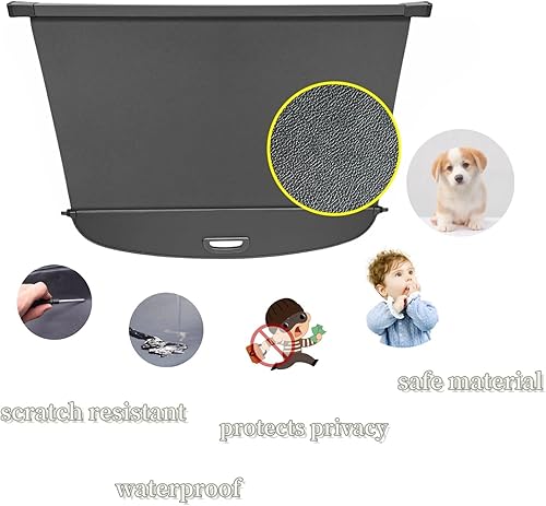 Miniatura 5 de Vesul Compatible con Kia Sportage 2026-2023 - Cubierta de carga retráctil impermeable de seguridad para maletero trasero, cubierta de tonneau para