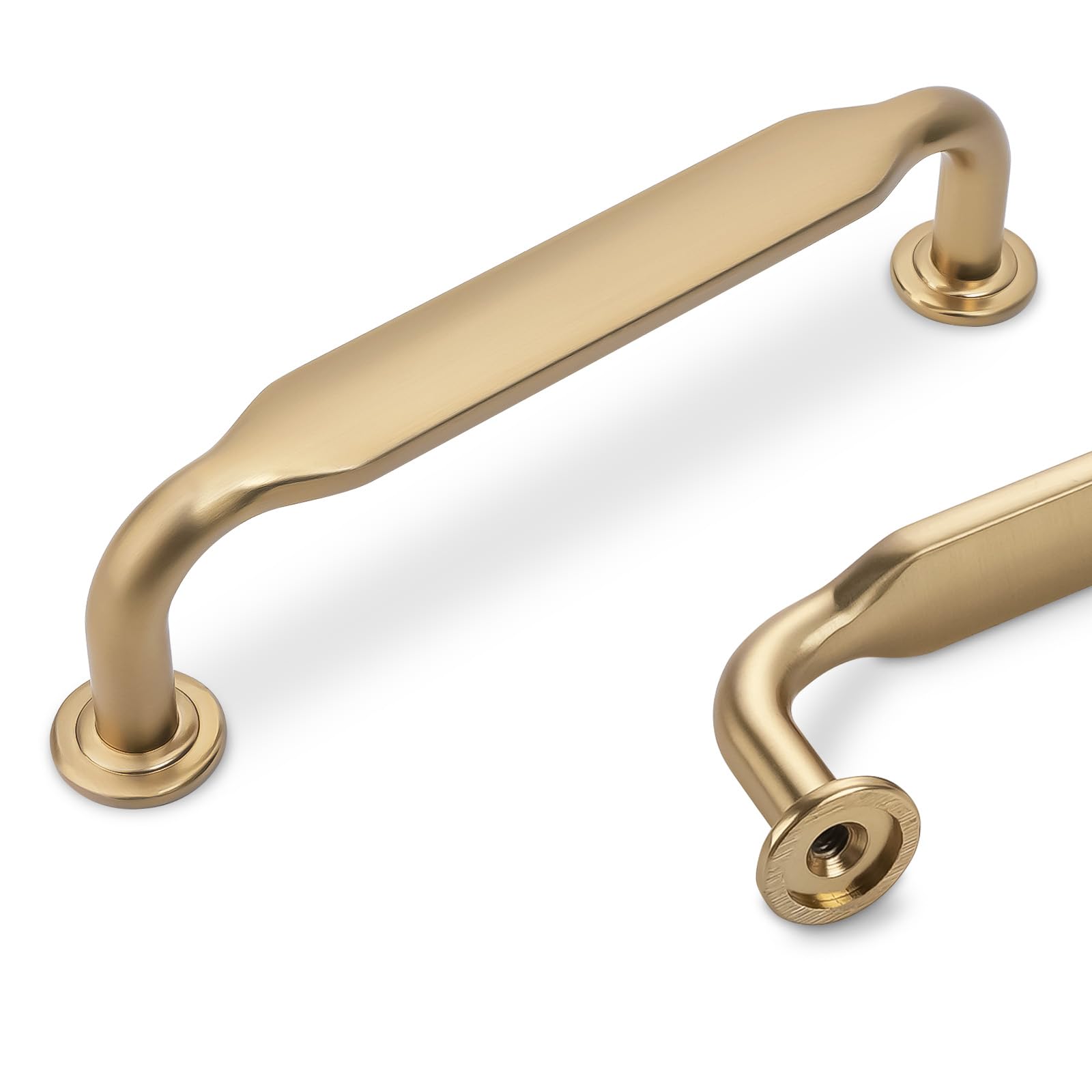 GY1818-CB96-10 - Paquete de 10 tiradores de gabinete de 3-3/4 pulgadas (96 mm), color bronce champán, accesorios de cocina