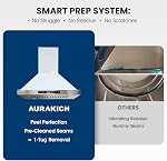 30-inch Wall Mount Range Hood, 900 CFM Full Copper Motor | Ducted/Ductless Kitchen Vent Hood with Triple Smart Controls (Gesture/Remote/Touch), Tunable LED Lighting, Stainless Steel