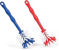 Vista 1 de Juego de 2 cepillos para botellas, cepillos de mango largo para vasos Yeti, Hydro Flask, RTIC, botellas Gatorade, botellas de agua y cristalería