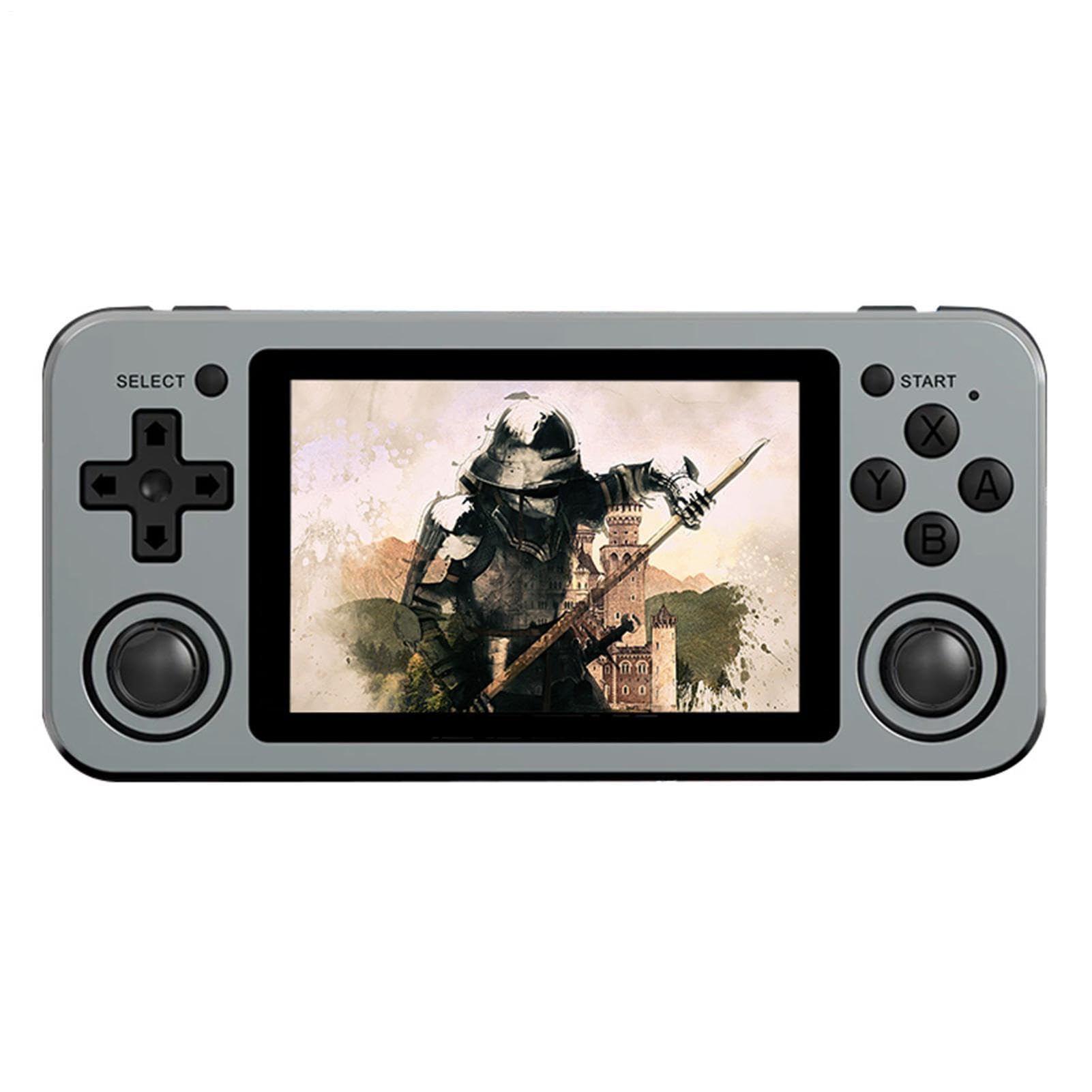 Console di Portatile RG351M, Console di retrò con Schermo | da 3,5 Pollici con Scheda TF 128G 20000 Giochi Classici di Videogiochi OpenDingux di Portatile
