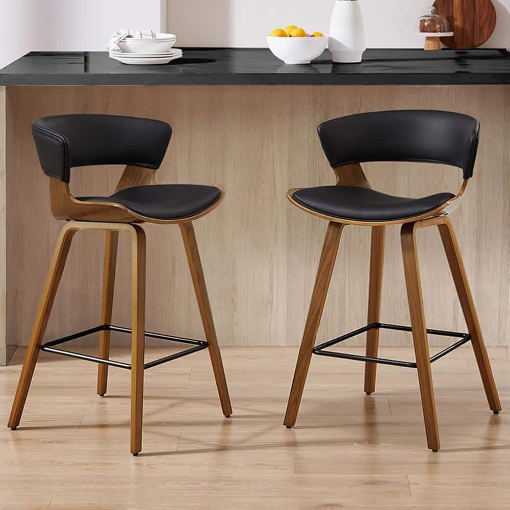 My Art Design - Set of 2 Chairs Bent Plywood Breakfast Bar & Kitchen Stool Chair for Home, Cafe, Retaurant & Office (2 Chair) (Wooden)-image-15