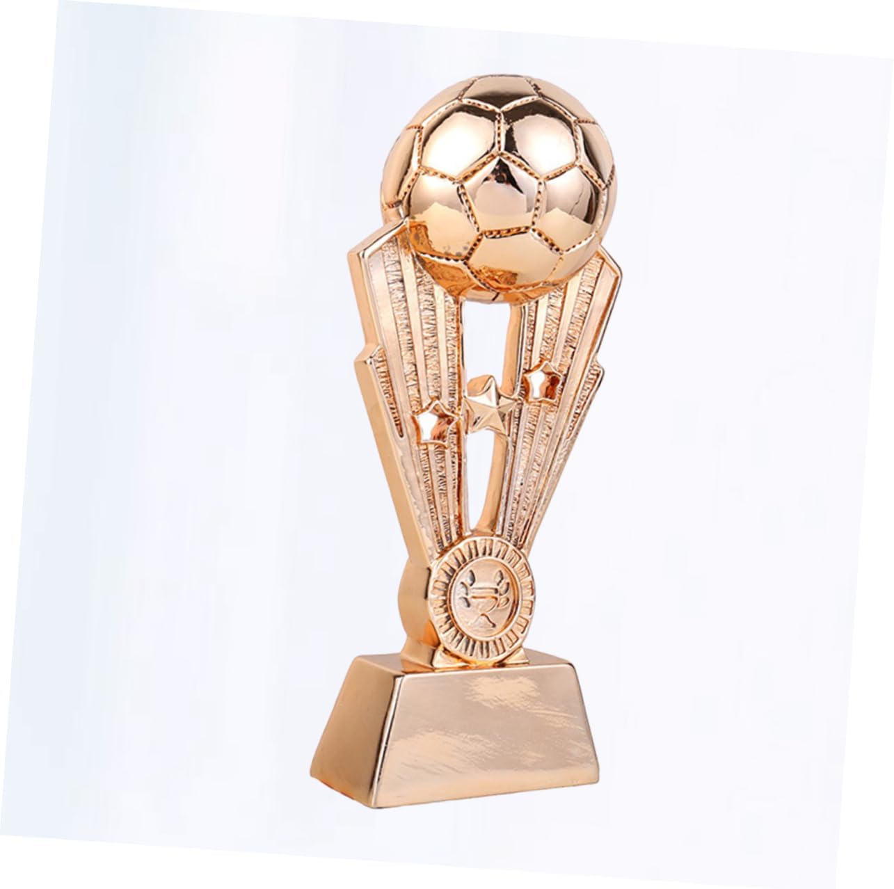 BESPORTBLE Plating Resin Soccer Trophy Base Bronze Winner Award for School Office Kindergarten for Team Recognition and Celebrations
