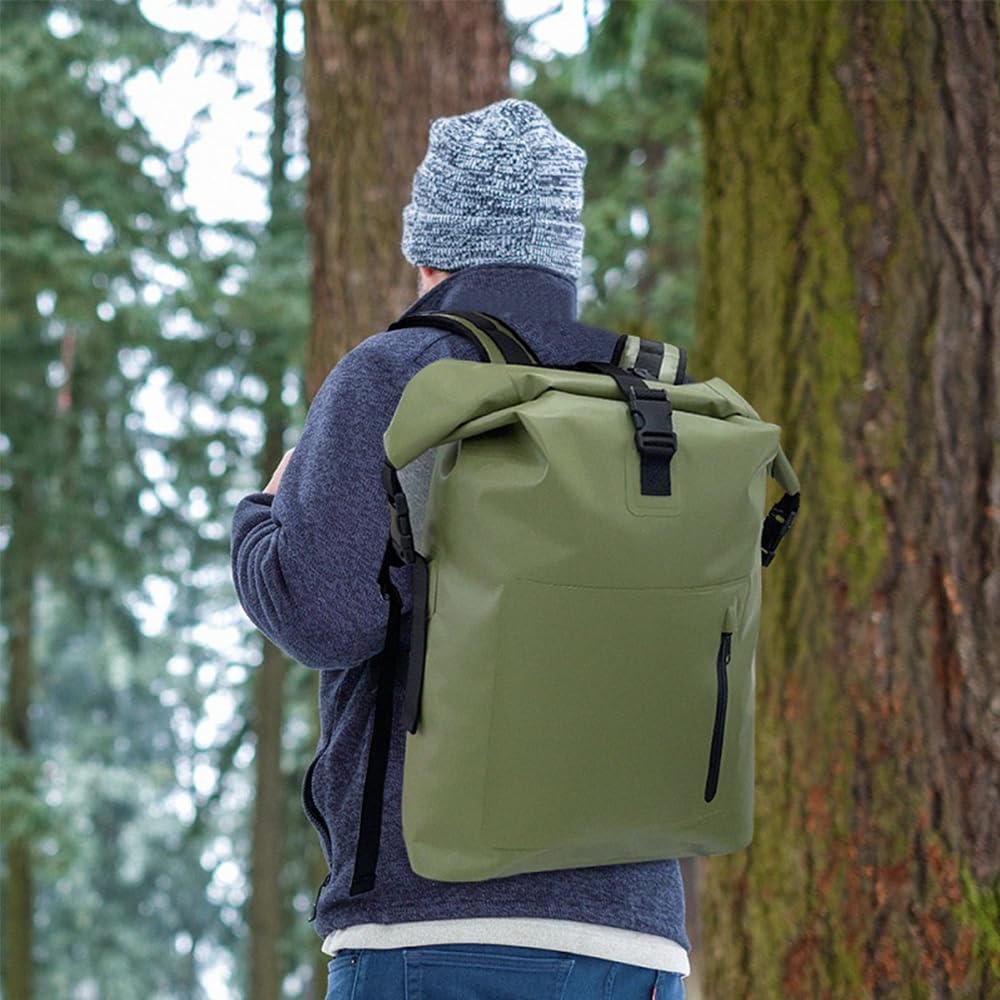 Romneys Rucksack H2Overpack - Robuster und wasserdichter Outdoor-Rucksack aus LKW-Plane | Ideal zum Wandern | 25 l Fassungsvermögen