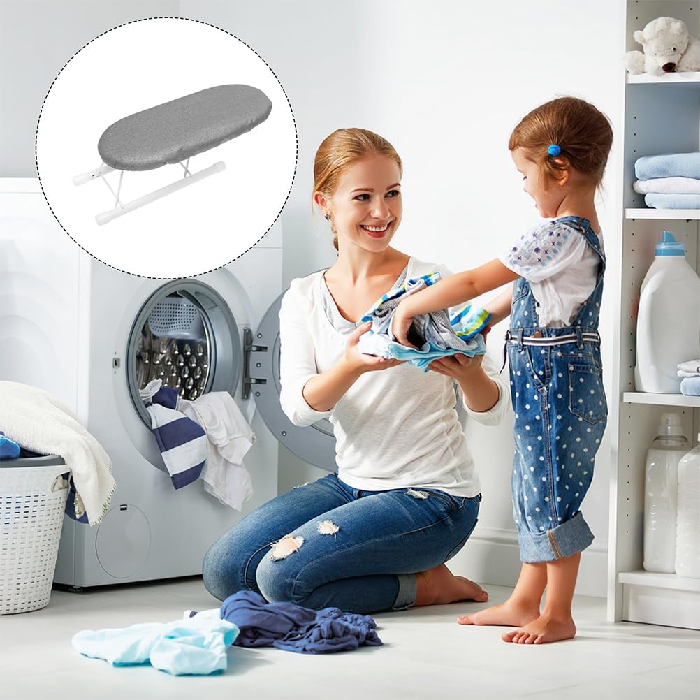 Mini Ironing Board Portable Household Tabletop Ironing Board for Space-Saving Travel Dorm Room Use Design