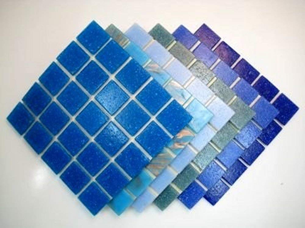 Mosaic Tile Mix. Best Blue Blend 150 Tile Mix