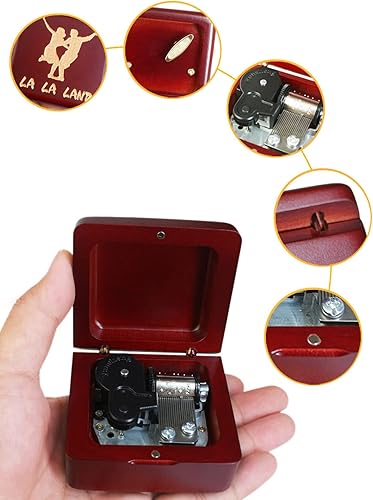 Miniatura 99 de Caja de música Sinzyo con mecanismo de madera tallada clásica caja musical regalo para Navidad, cumpleaños, día de San Valentín, el mejor regalo