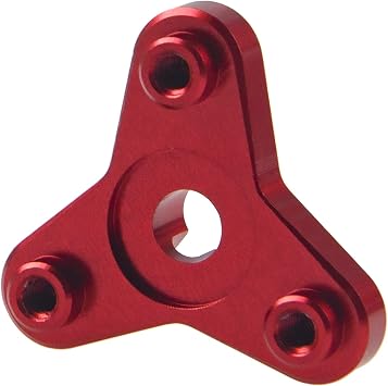 Aluminum Alloy Slipper Clutch Eliminator Compatible with Traxxas E-Maxx E-Revo Summit T-Maxx 3.3 Revo 3.3 1/10 RC Car Upgrade Parts Red