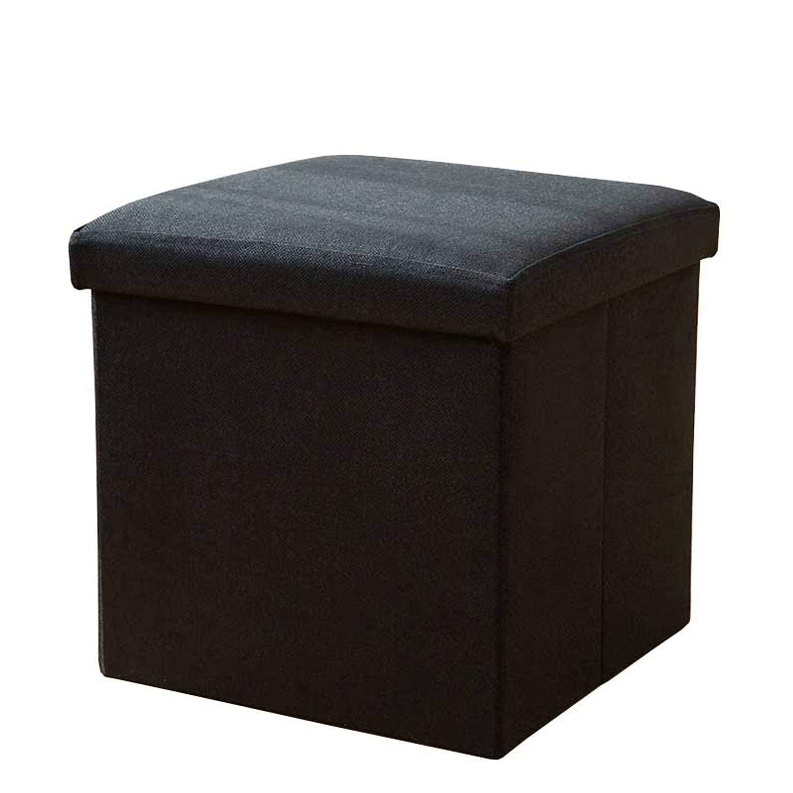 Banc à chaussures petit espace coffre rangement lin pliable entrée