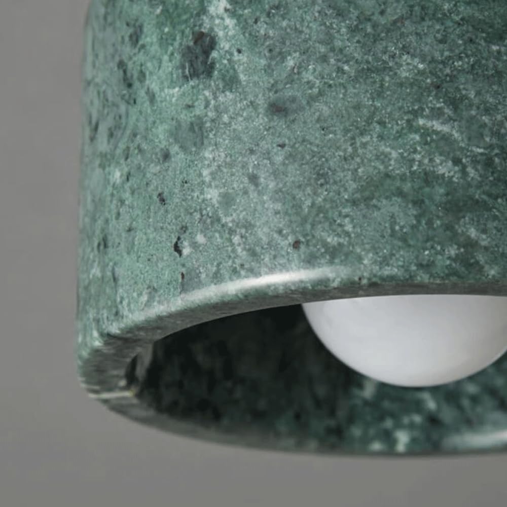 Nowoczesna lampa sufitowa cylindryczna z naturalnym kamieniem, marmurowa konstrukcja, do przedpokoju, przedpokoju, salonu, łatwa instalacja