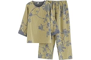 Women's Hanfu Japanese Kimono Jacquard Weave Pajama Set