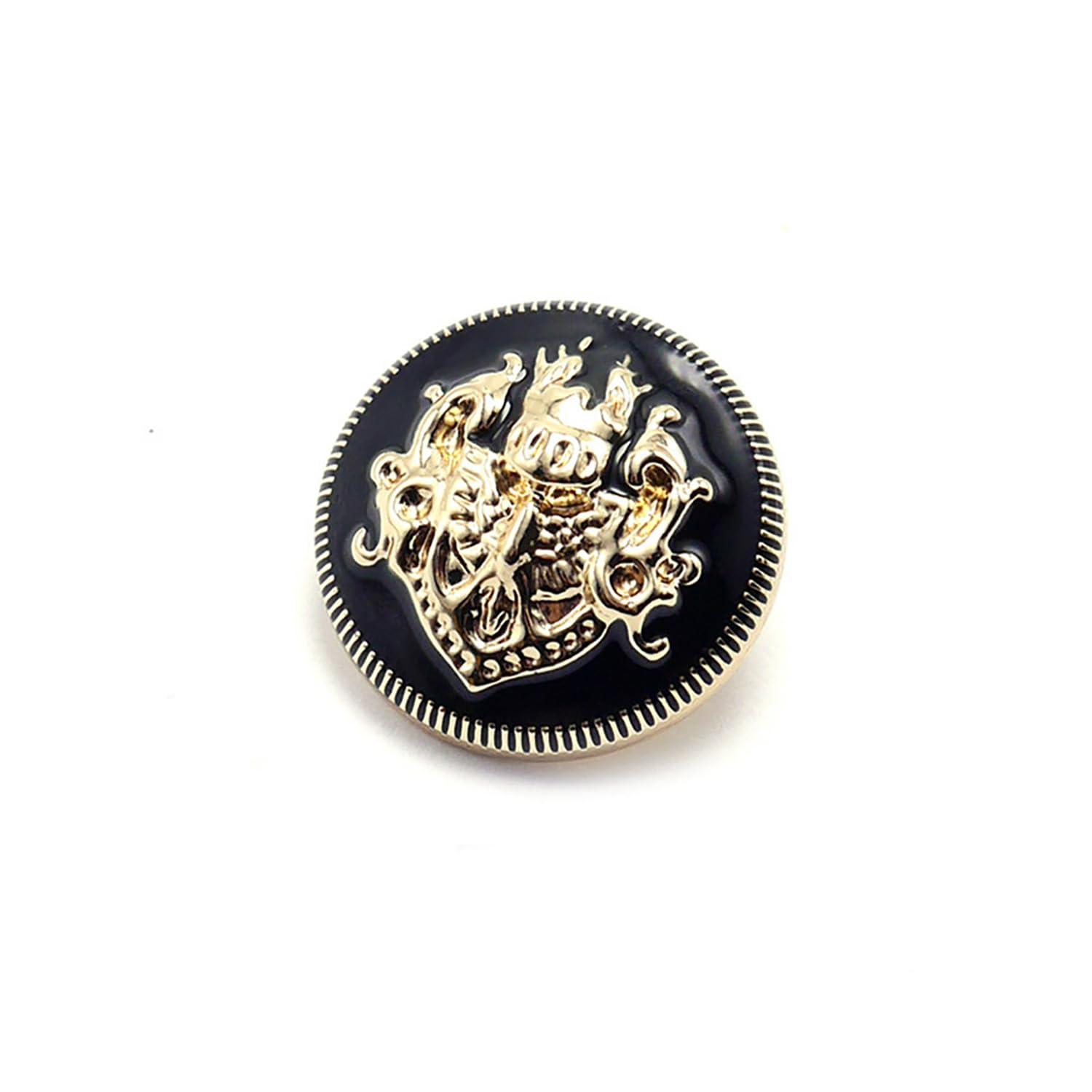 5 PCS Fashion Metal Gold Engraving Copper Button DIY for Handmade Clothing Accessories Coat Shank Buttons