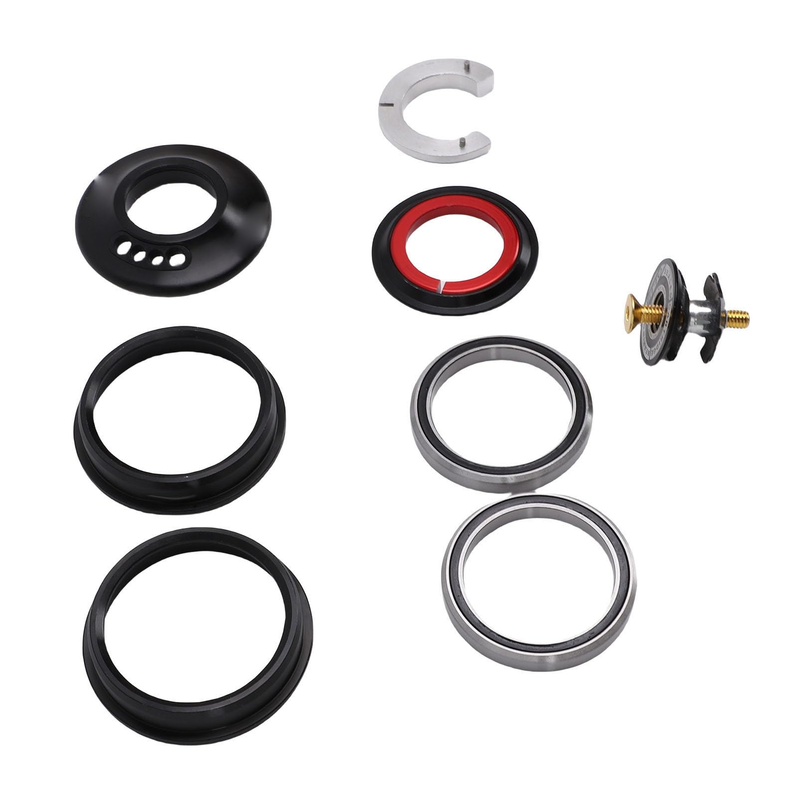 Zintegrowane stery Mavaol Bike do ram ZS56 Aluminiowa górna część 28,6 mm Dolna część 40 mm Wewnętrzne prowadzenie kabli Zestaw słuchawkowy rowerowy z uszczelnionymi łożyskami do