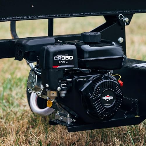 Miniatura 9 de Titan Attachments Divisor de troncos hidráulico horizontal y vertical industrial de 30 toneladas, remolque ATVUTTV