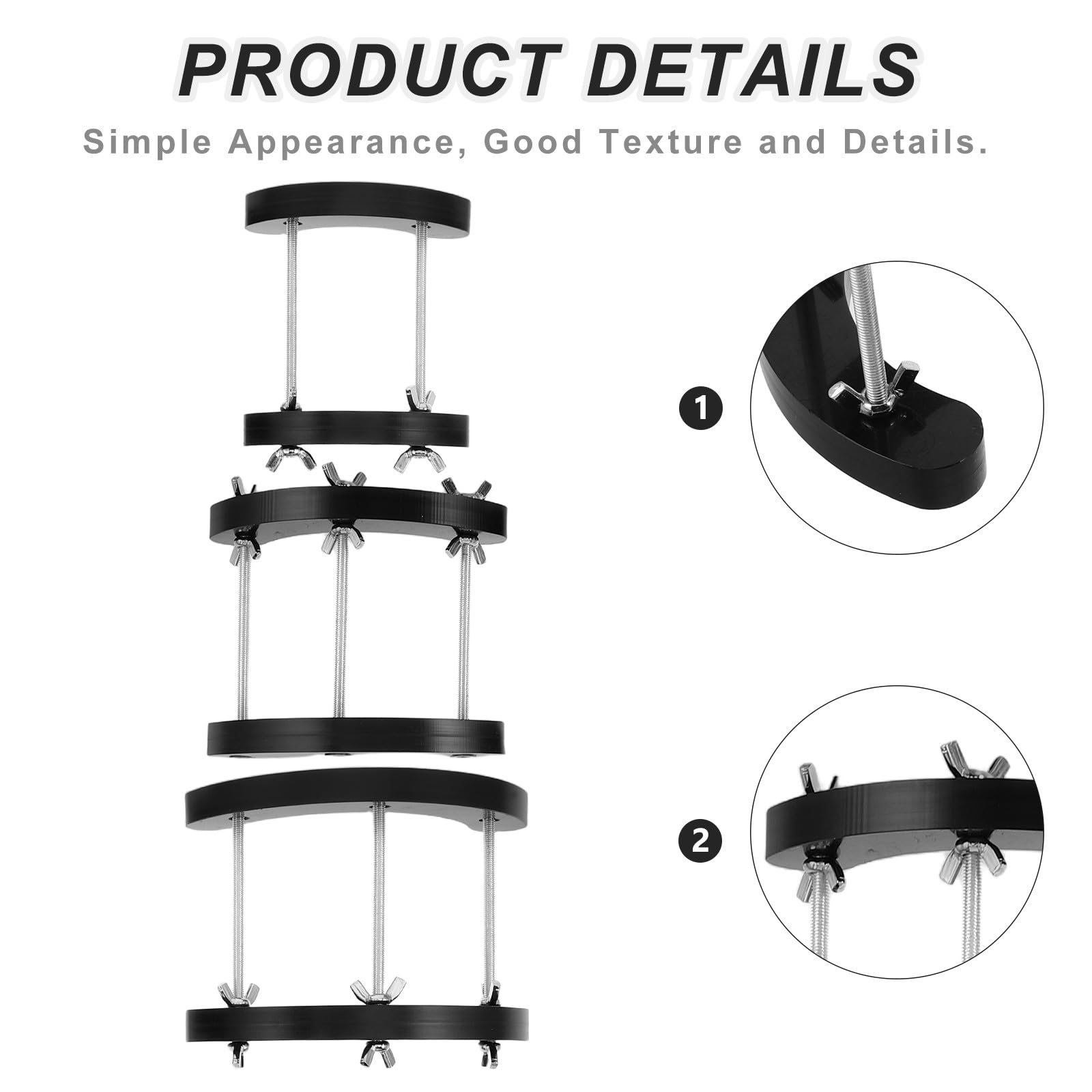 6 Piezas Soporte para Bastón de Violín 4/4, Herramienta para Fijar Instrumentos de Cuerda, Protección para Violines y Violonchelos, para Talleres de Fabricación y Reparación