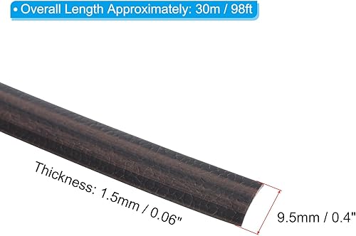 Miniatura 2 de PATIKIL Kit de reparación de mimbre, 30m98ft PE Rattan Reparación DIY Set para Fijación de Mimbre Muebles de Patio Reparación de Muebles, Café