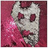 NEW Sequins Fabric-Turquoise Purple Mermaid Flip Up Sequin Reversible Sparkly Fabric 1 Yards Magic Shape for Dress Clothing Making Home Decor (Turquoise & Purple)