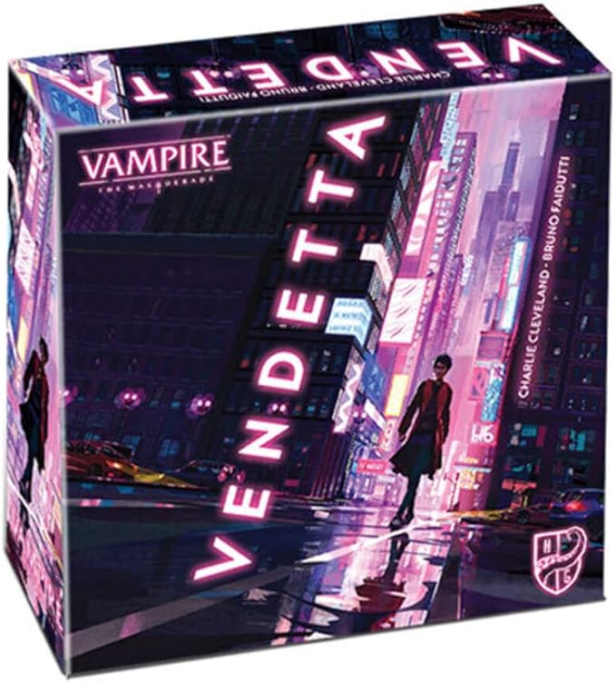 Créateur indie affirme que c'est le premier jeu au monde créé entièrement avec l'IA 7 Horrible Games: Vampire The Masquerade - Vendetta, Strategy Board Game, Build Your Hand of Cards According to your Plans, 3 to 5 Players, For Ages 14 and Up