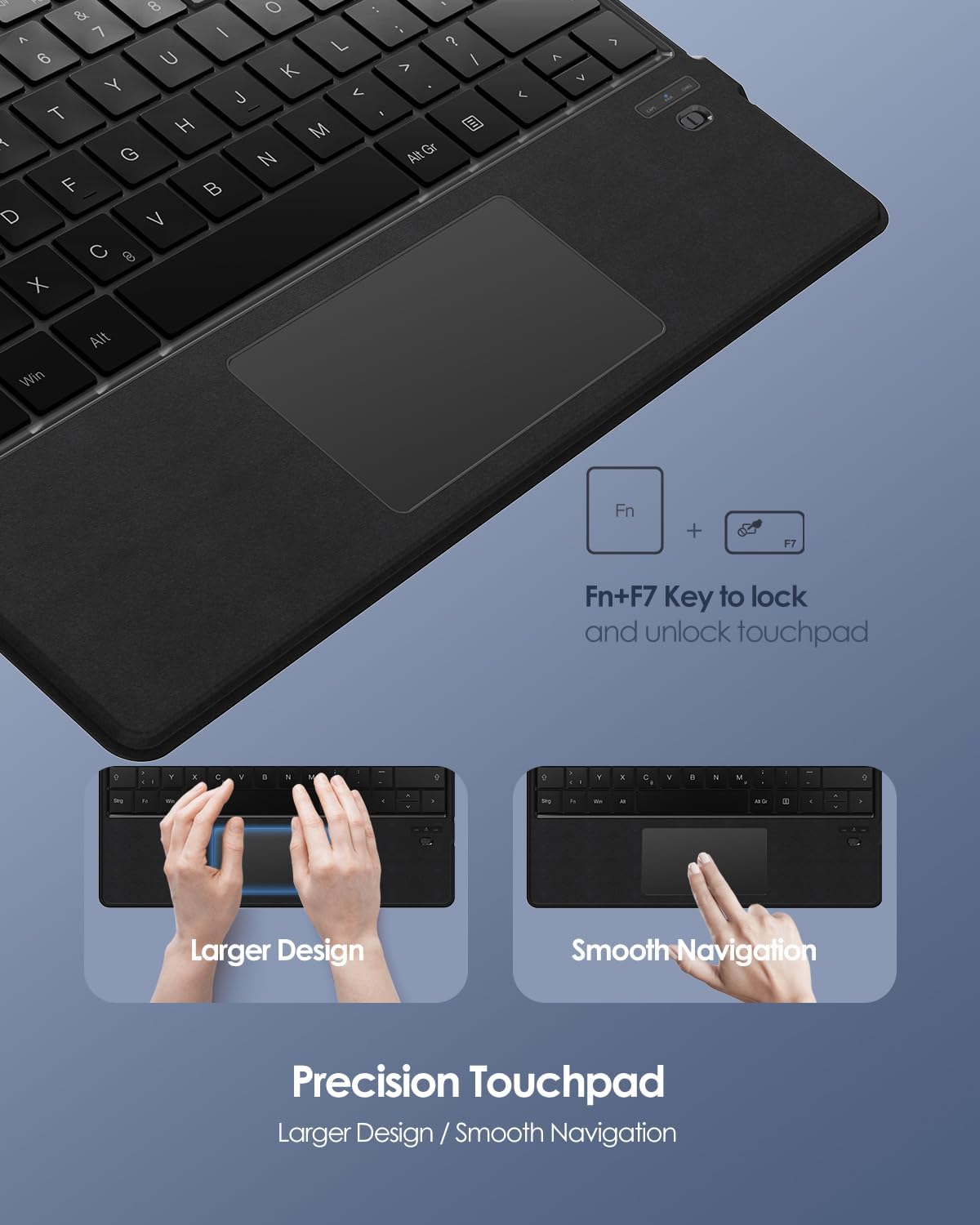 Image showing the precision touchpad and Fn+F7 key combination
