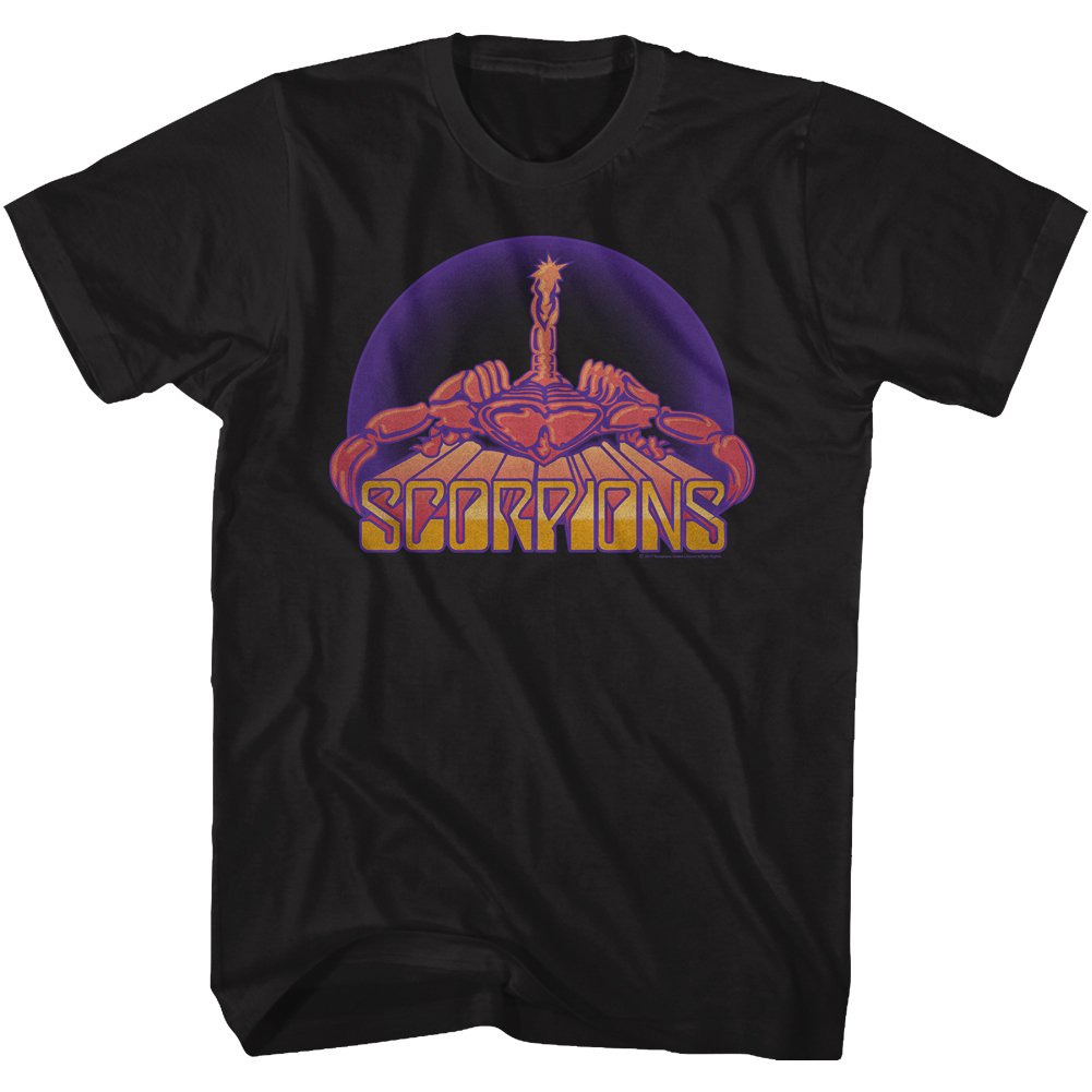 Scorpions German Rock Band Bright Scorpion Black Adult T-Shirt Tee