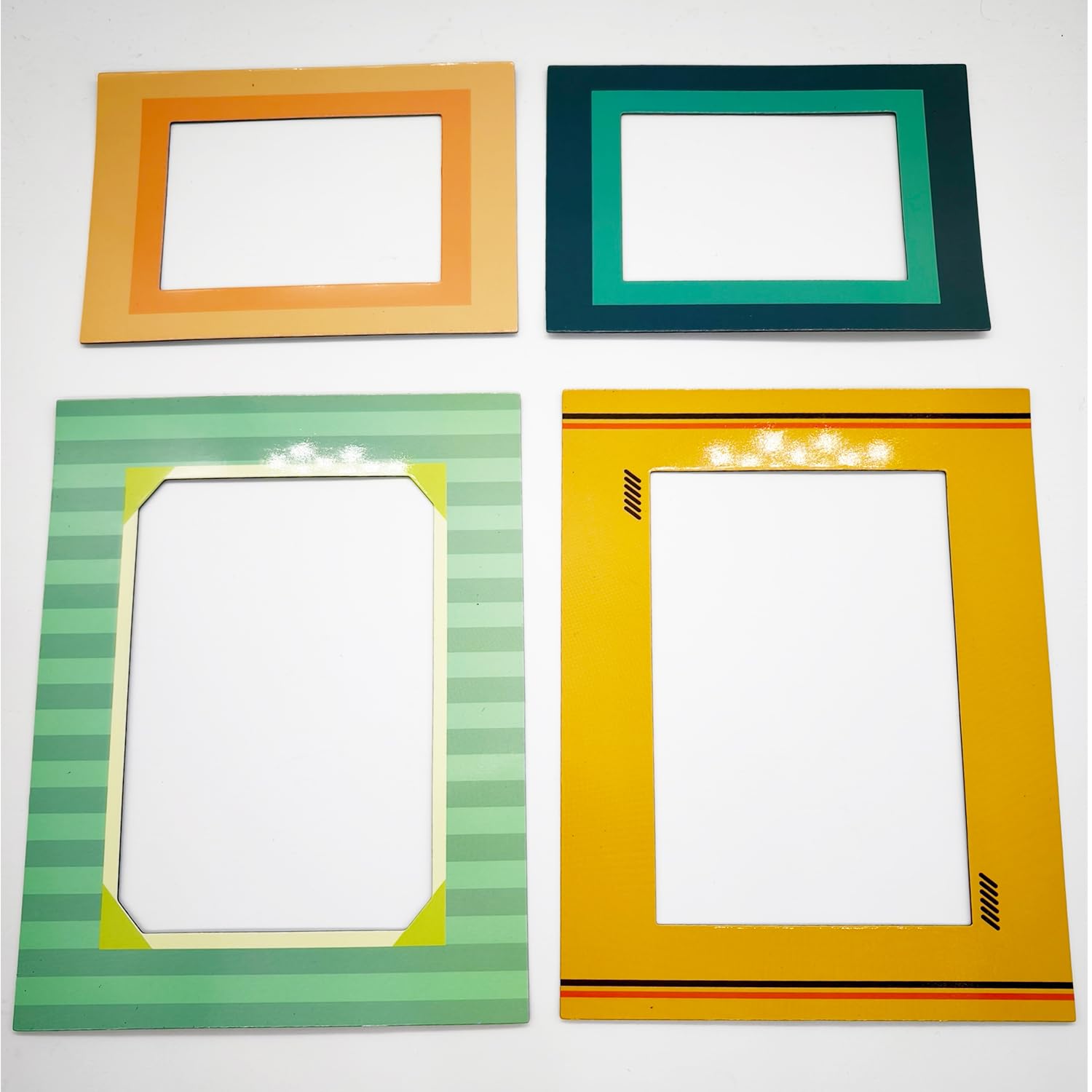 12-Pack Magnetic Picture Frames Refrigerator Magnets Holds 4x6 3.5x5 2.5x3.5 Inches Picture for Refrigerator, Locker, Office, Kitchen Cabinet, Classroom.