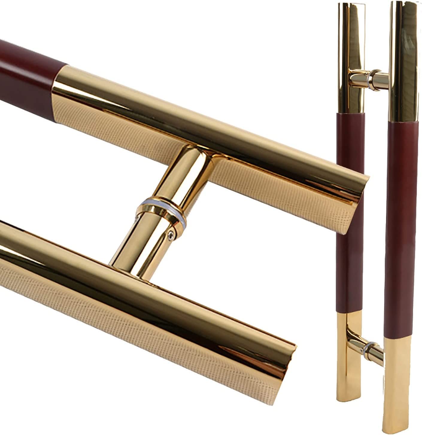 Gthtuhfd Door Push Pull Bar Handle Set,Two-Side H Shape Sliding Barn Door Handle With Mounting Hardware,60Cm/80Cm/100Cm/120Cm Length Door Handle,60Cm/23.6In