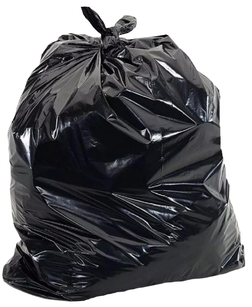 EXTRA STRONG 430g BLACK HEAVY DUTY BIN LINERS BAGS RUBBISH WASTE REFUSE SACKS 160 Litre UK (60 Bags - 3 Rolls)
