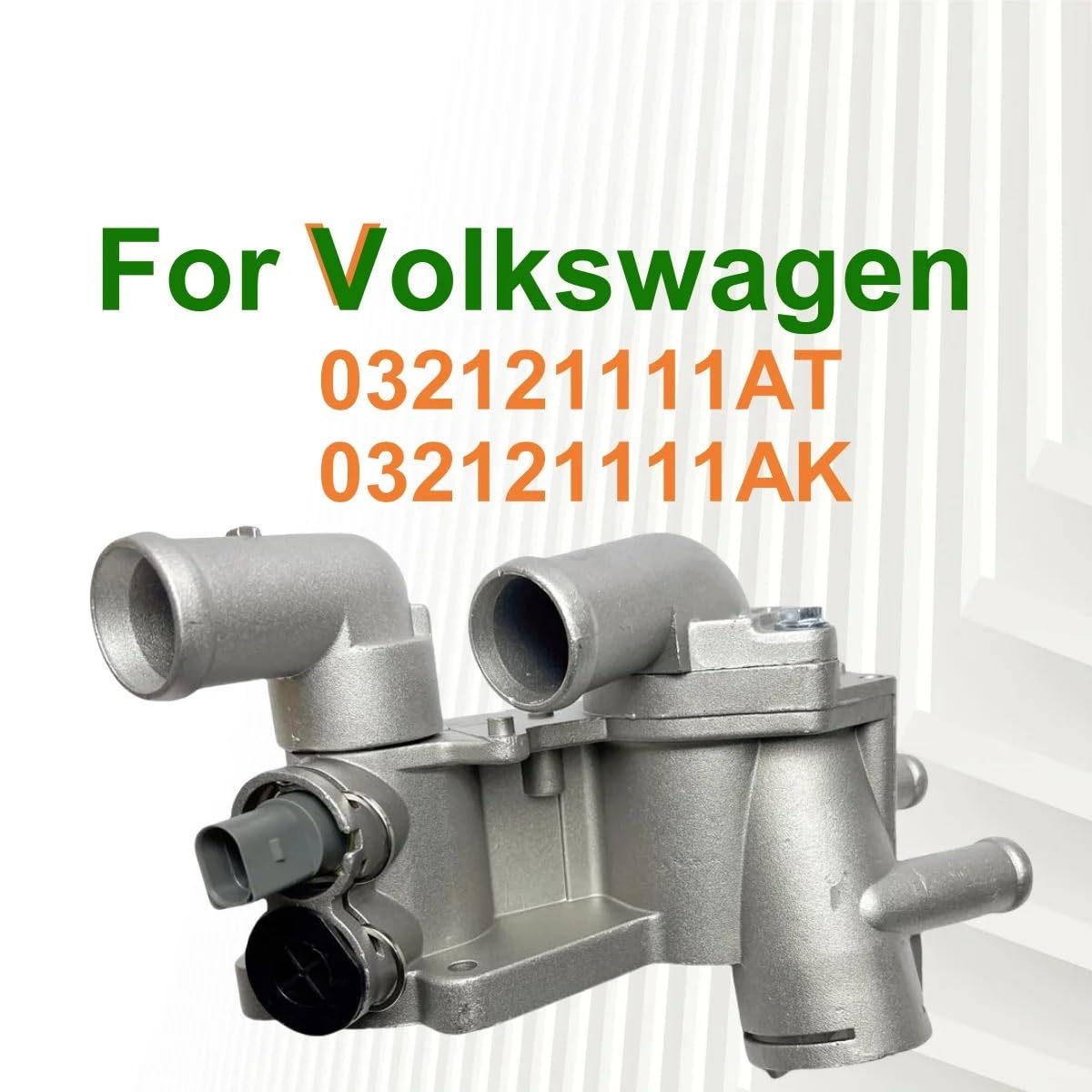 Termostato de refrigerante del motor Termostatos d 032121111AT 032121111AK Carcasa del regulador de refrigerante con termostato compatible con Volkswagen LupoLupo 3L TDI