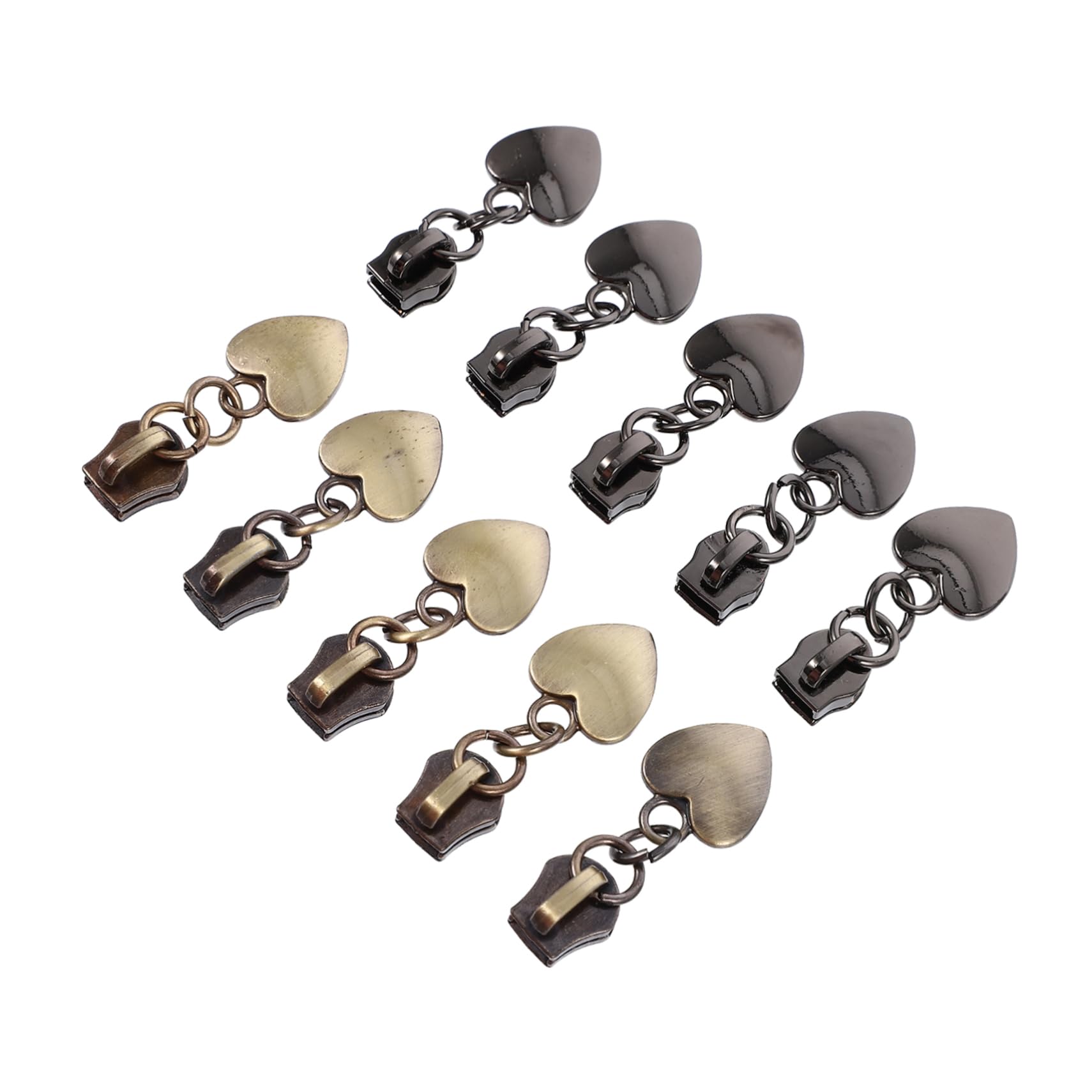 ERINGOGO Strong Metal Zipper Pullers 10pcs Suitcase Puller Handle Zipper Replacement for Luggage