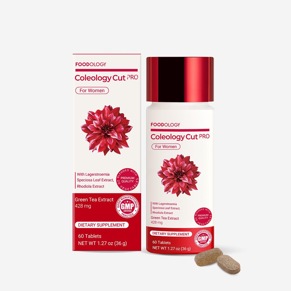 Coleology Cut PRO (30Days) - Support Weight Loss and Burn Calories for a Balanced Diet and Regular Activity, Nutrient Support, Green Tea Extract, Rhodiola Rosea, Korean Dietary Supplement