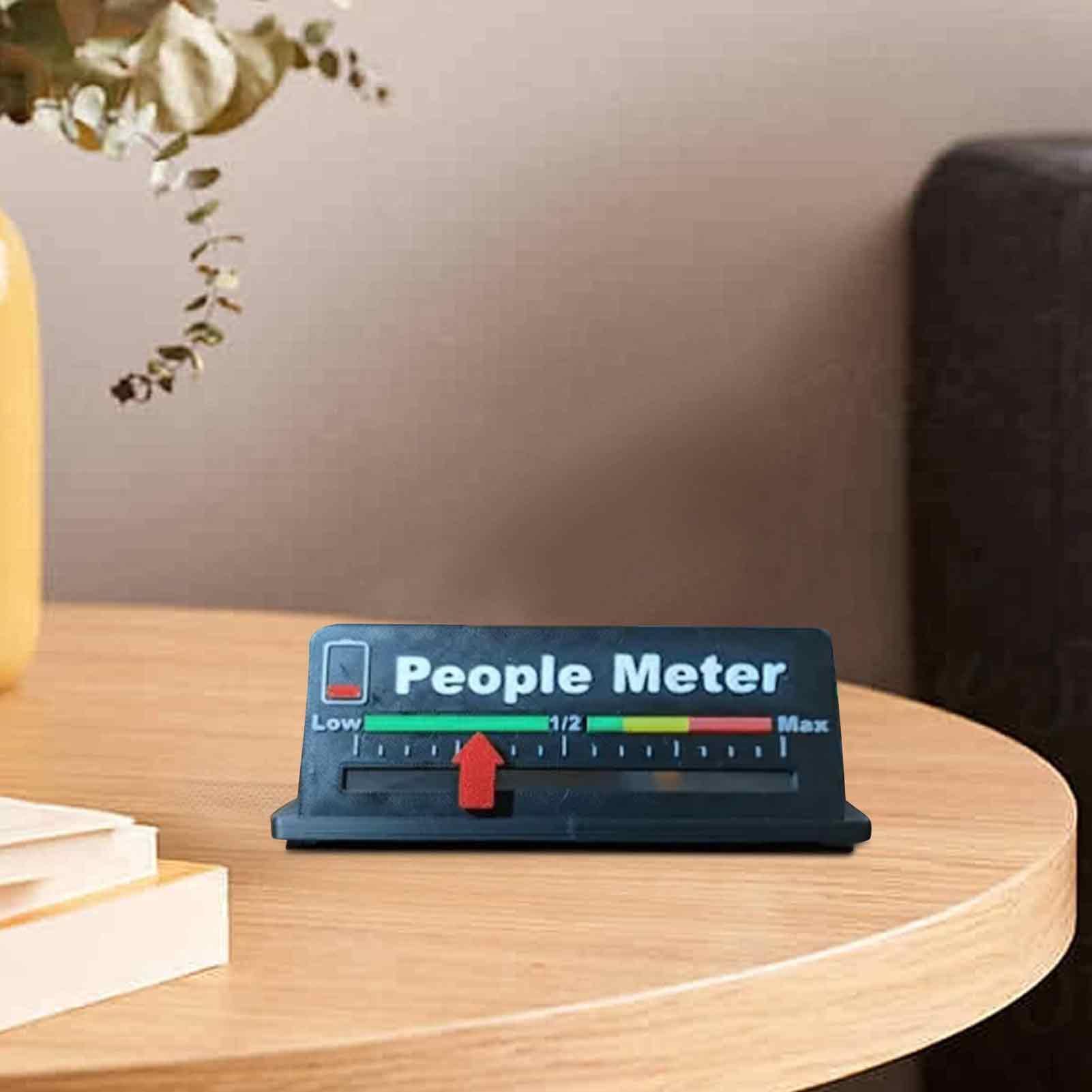 Kreative, soziale Batterie-Anzeige, interaktives Schreibtischschild mit Schieberegler für Stimmung, zur Dekoration von Haus und Büro