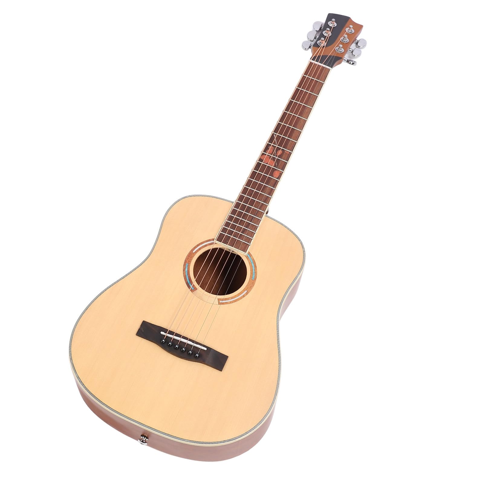 Chitarra da 34 Pollici, Chitarra Classica a 6 Corde per Principianti con Top in Abete Massiccio, Strumento in Legno per Bambini Adulti