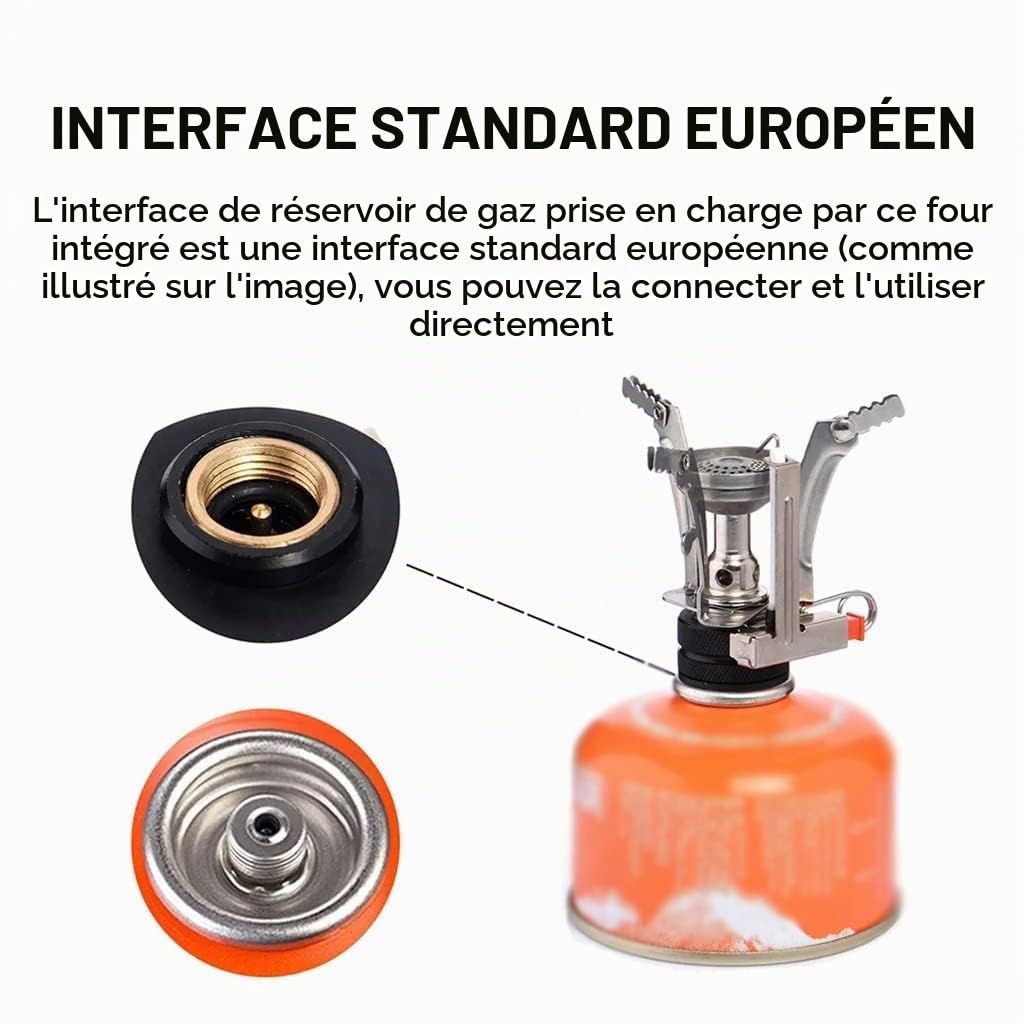 rechaud gaz camping mini réchaud gaz camping portable pliable ultra léger 3000w allumage piézo bivouac randonnée trek voyage pique nique plein air petit réchaud compact léger gazinière camping gaz but