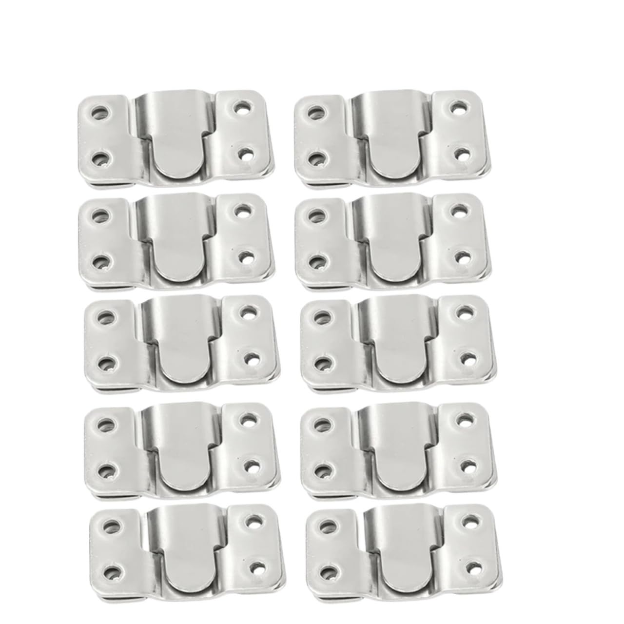 escuadras para estanterias Ganchos for marco de fotos, colgador pared acero inoxidable, montaje empotrado, hebilla colgante, conector junta soporte enclavamiento for muebles, 30/2 Uds(L-20PCS(10Set))