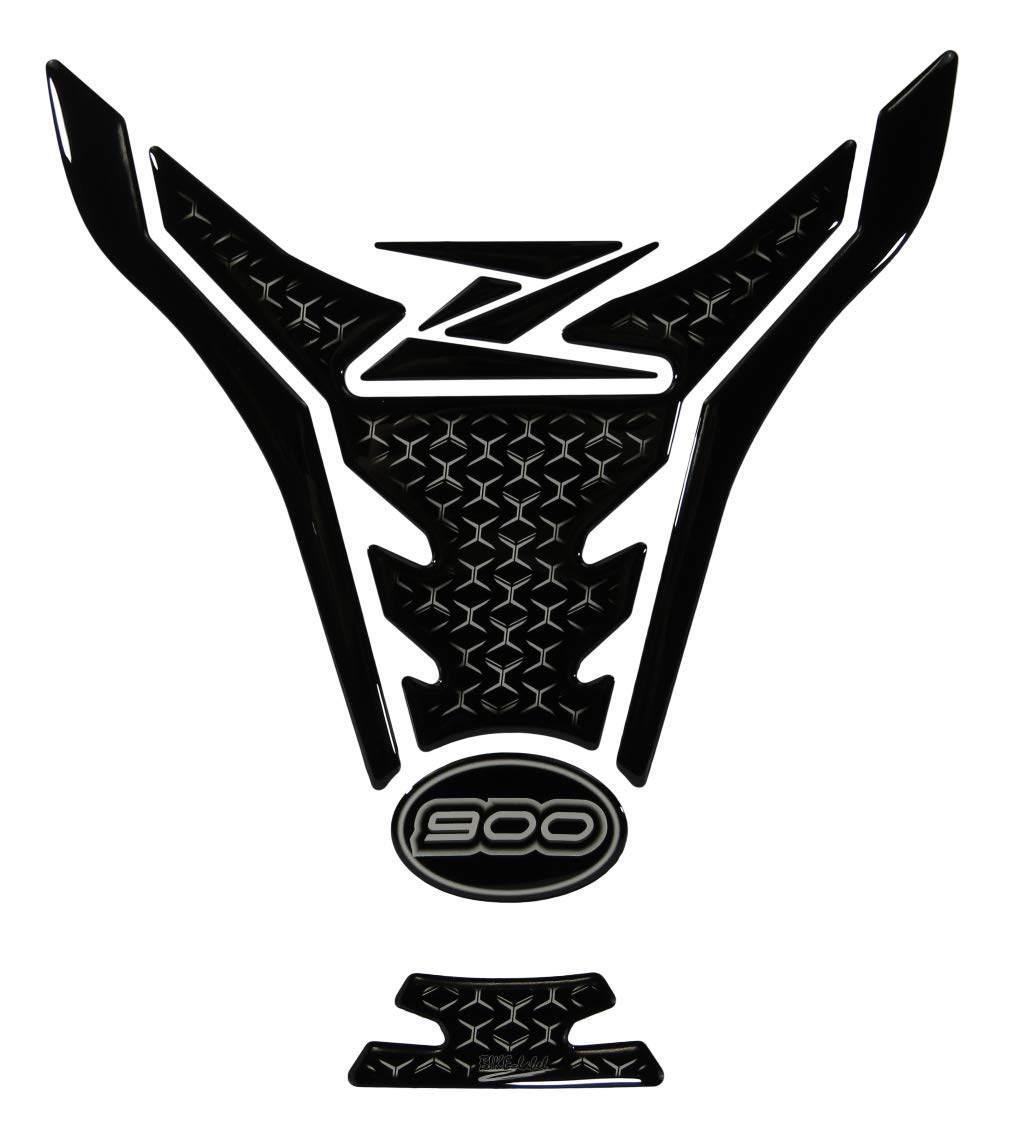 BIKE-label Tankpad Transparent Schwarz kompatibel für Kawasaki Z900 502931VA