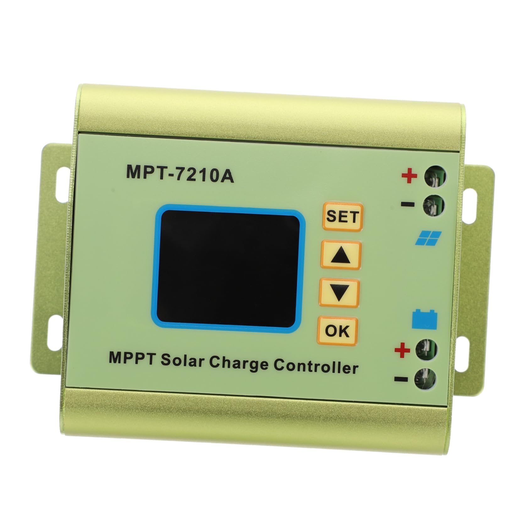 Regolatore di Carica Solare Mppt Mpt-7210a Display LCD