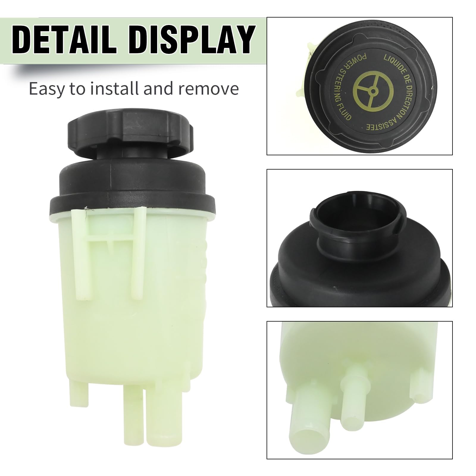 LR000578 Serbatoio per servosterzo con tappo, bottiglia per serbatoio del liquido del servosterzo, ricambio per serbatoio del servosterzo per Land Rover Freelander 2 2006-2014