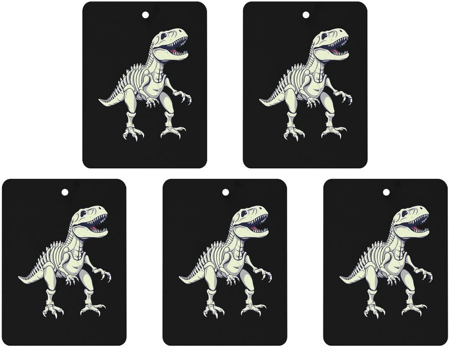 Dinosaur Skeleton TRexes Animals 5 Pcs Car Aromatherapy