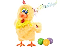Electric Singing Chicken Laying Eggs Doll With Sound Music