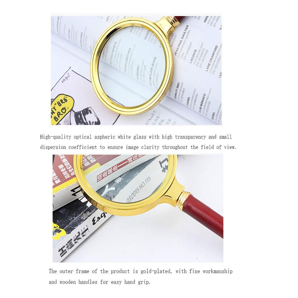 Loupe optique 10x pour lecture, identification de bijoux, timbres – Lentille ultra transparente pour une meilleure clarté