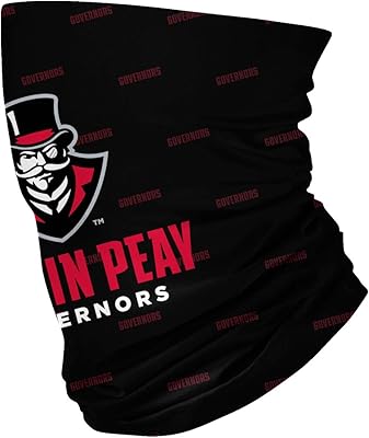 Austin Peay State Governors Black Neck Gaiter All Over print Vive La Fete
