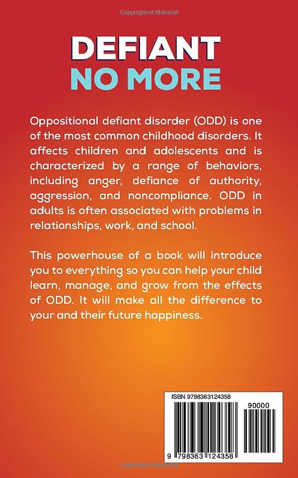 Miniatura 2 de Defiant No More The Unconventional Guide to Help Your Children Overcome Oppositional Defiant Disorder, Anger, Build Good Relationships and Grow Self
