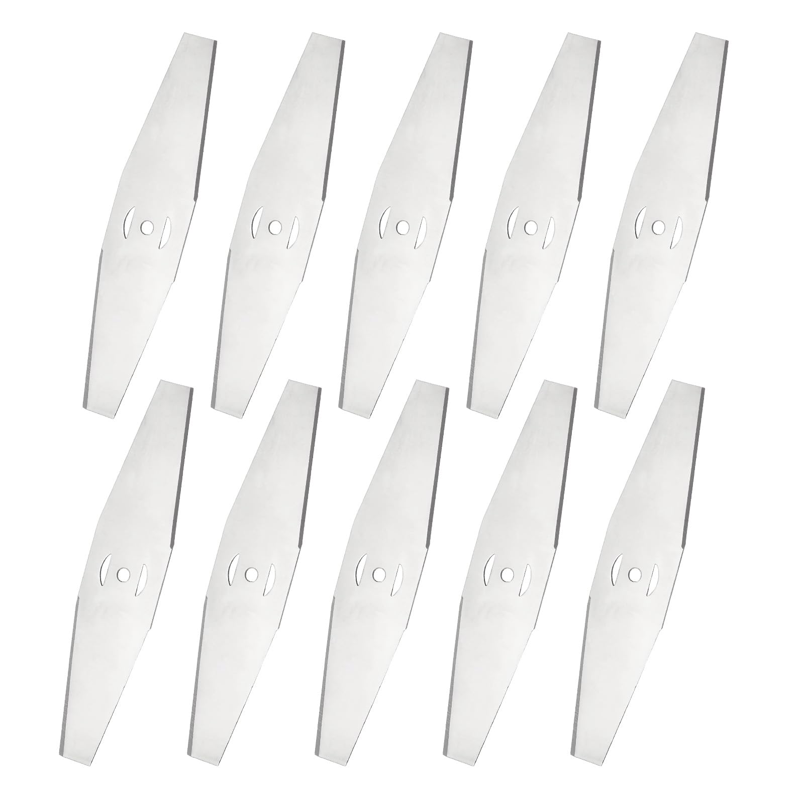10PCS Strimmer Metal Blades, Brush Cutter Metal Blades, Grass Trimmer Replacement Blades, Cordless Strimmer Metals Blades, Wired Trimmer Blade, for Garden Strimmers and Outdoor Power Tools (Rhombus)