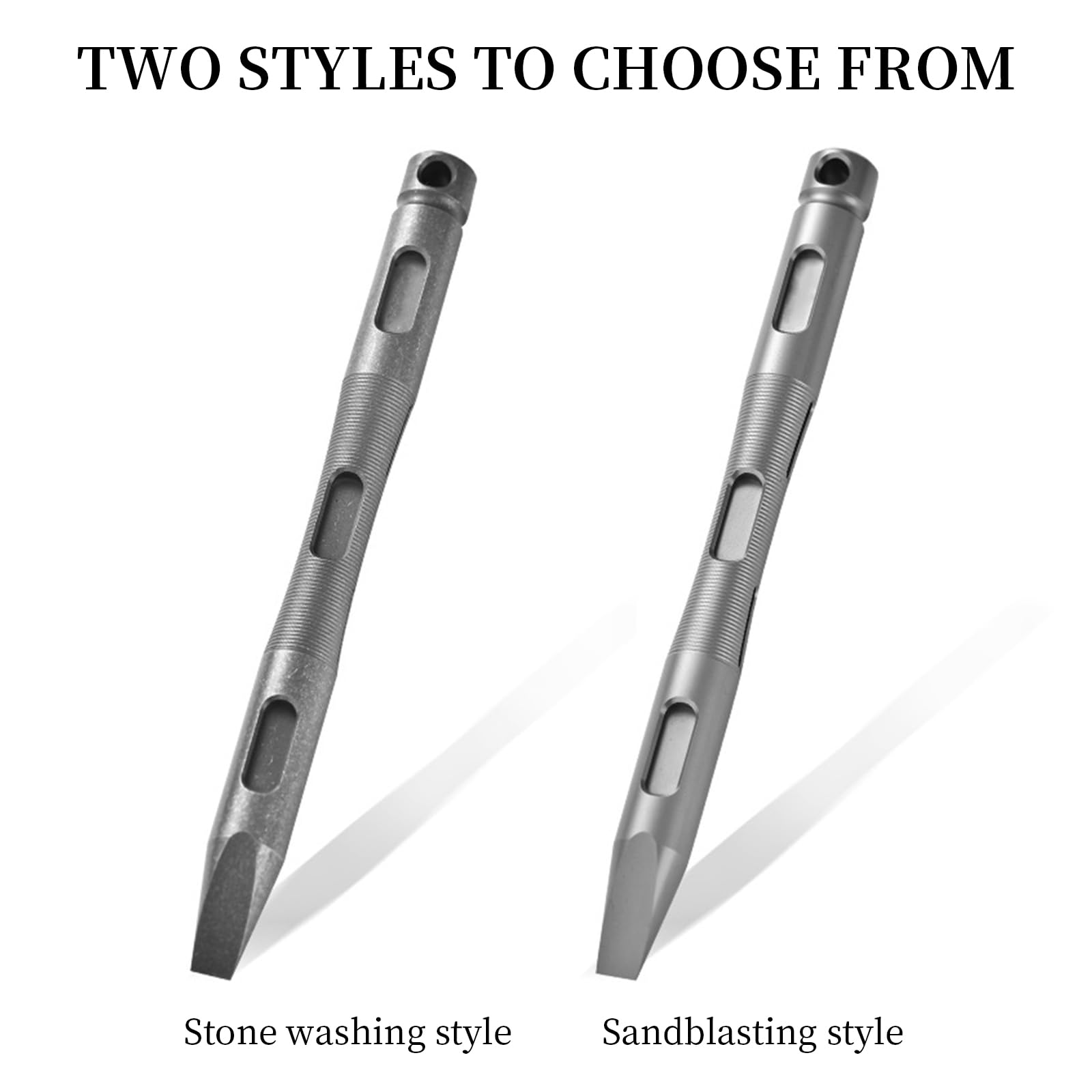 Pied de biche en titane EDC, barre de levier EDC Pry Bar en alliage de titane avec fonction décapsuleur, porte-clés EDC pour outils de camping en plein air (lavage des pierres)