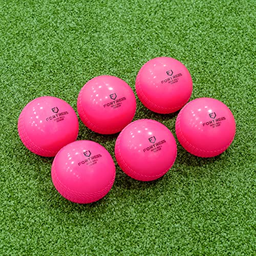 FORTRESS Kwik Cricket Windballs [6 Pack] - Kwik Cricket Balls - Orange or Pink (Pink Junior)