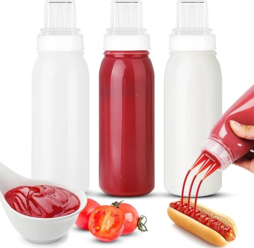 Botellas de exprimir porosas para condimentos, botellas exprimibles para salsas, dispensador de aceite de oliva, botellas de ketchup para apretar,